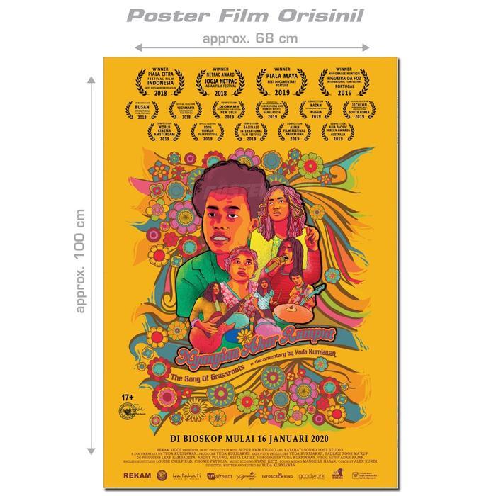 Poster Film Nyanyian Akar Rumput - Original Indonesian 1Sh. 68X100 Cm