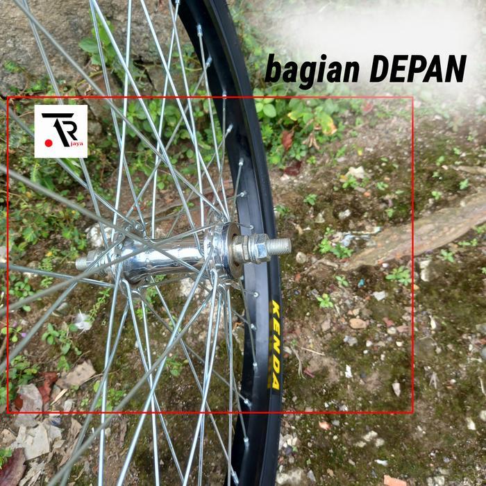 Roda sepeda 20 in lengkap ban 20 x 1.75 kenda lengkap depan belakang