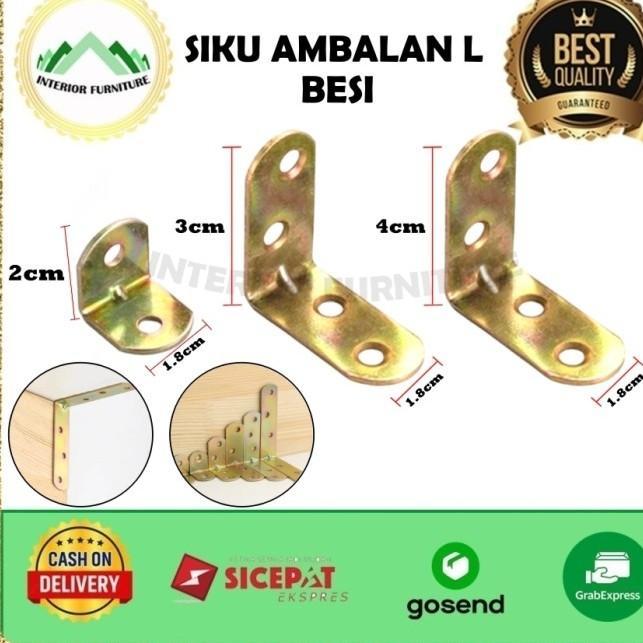 TERLARIS Siku L (Besi) / Siku Rak Verseng (Besi) 3cm isi 150 pcs