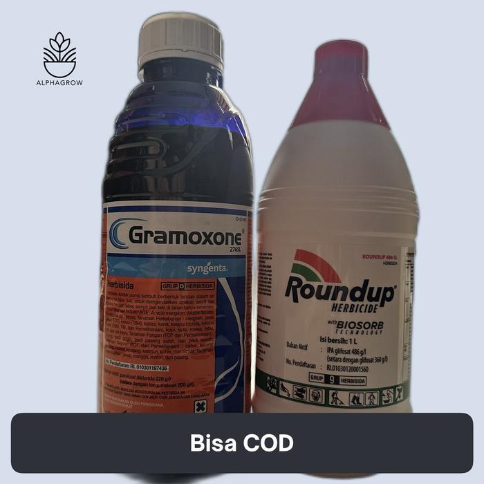 Paket Bundling Roundup + Gramoxone Tanaman Gulma Rumput Tbk