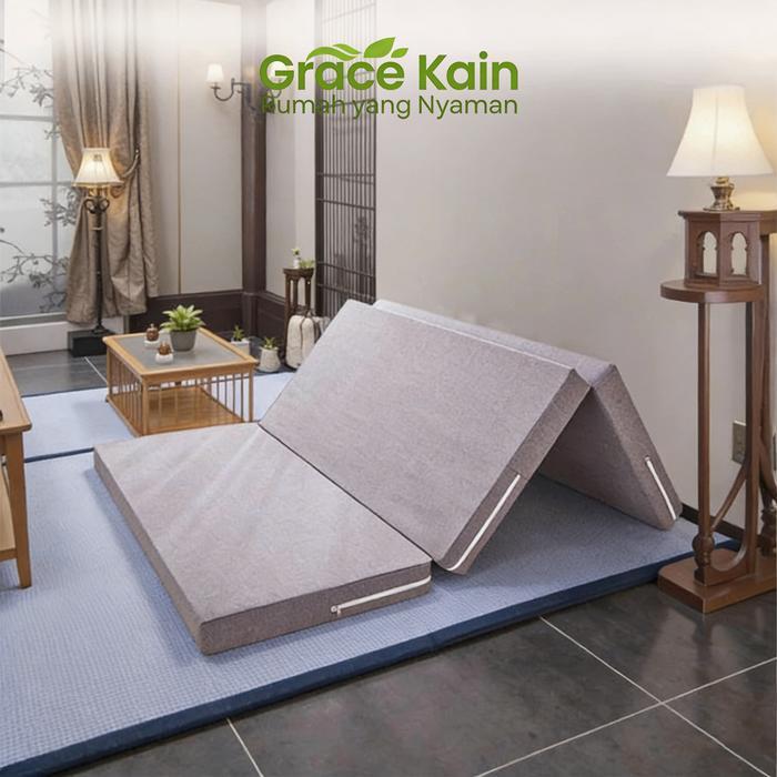 PROMOO Kasur Lipat Premium Berkualitas Tinggi, Kasur Tatami Nyaman Empuk, Tebal dan Kokoh, Dukungan