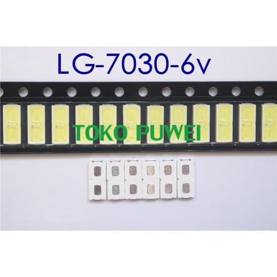 7030 1W 6V LG LED TV Backlight SMD Cold white Keren putih sejuk BR20
