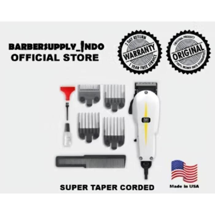 WAHL SUPER TAPER ORIGINAL USA ALAT CUKUR SUPER TAPER LENGKAP