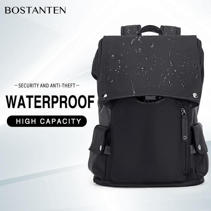 bostanten tas ransel pria nilon tas rekreasi tas mahasiswa berkapasitas besar