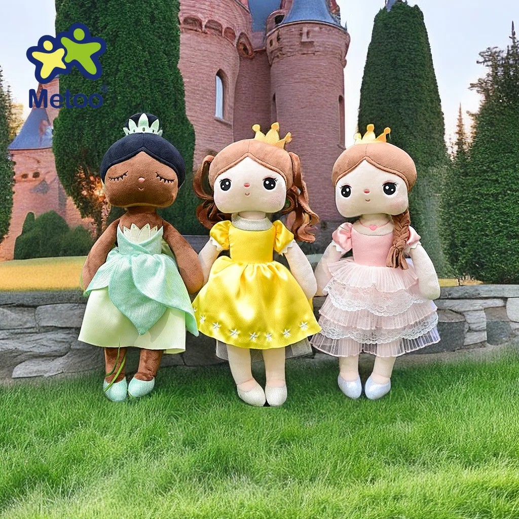 Original 38cm Metoo Angela Dolls Pink Sweet Fairy Tale Princess Cute Toy Beautiful Skirt Dolls