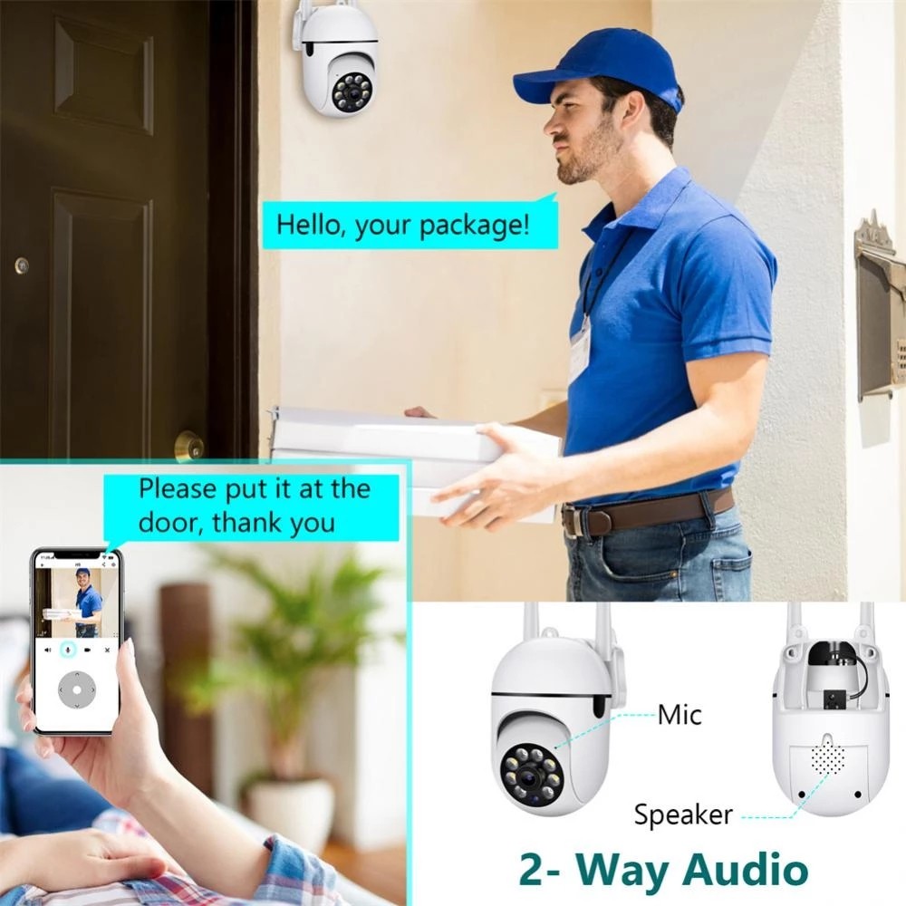 YCC365 Plus Wifi Camera Outdoor AI Human Detect Wireless Surveillance Camera Security Protection