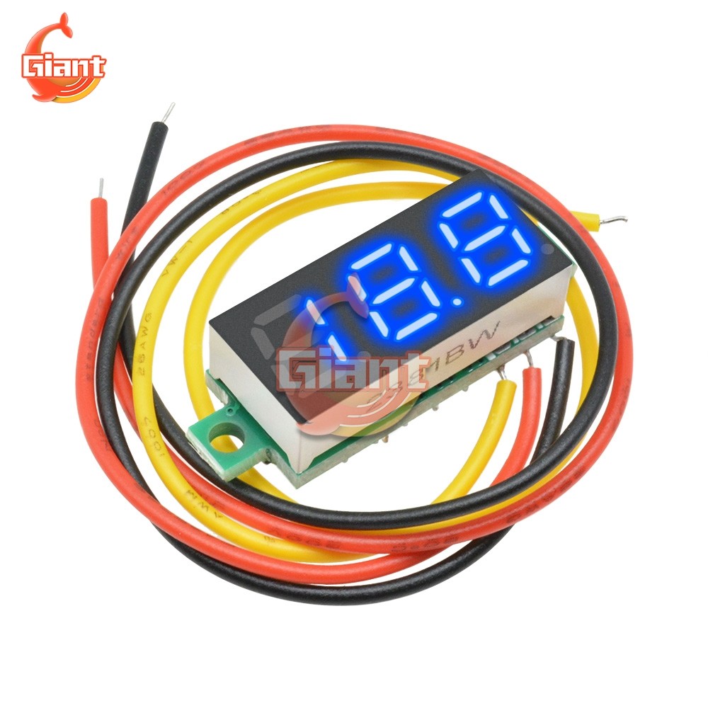 0.28 inch DC 0-100V Mini Voltmeter Meter LED Digital Display Volt Voltage Tester Fine Adjustment Vol
