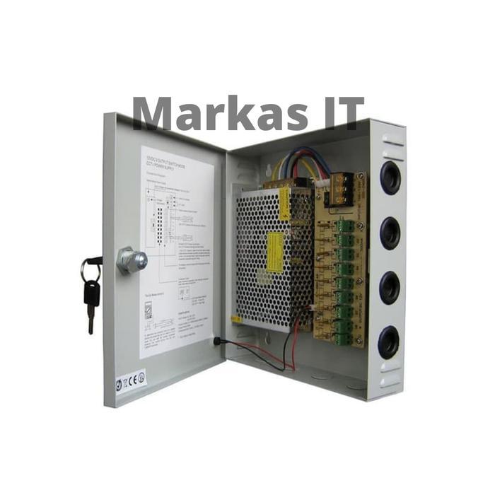 Power Supply 12V 5A + Box (Cctv Power Supply)
