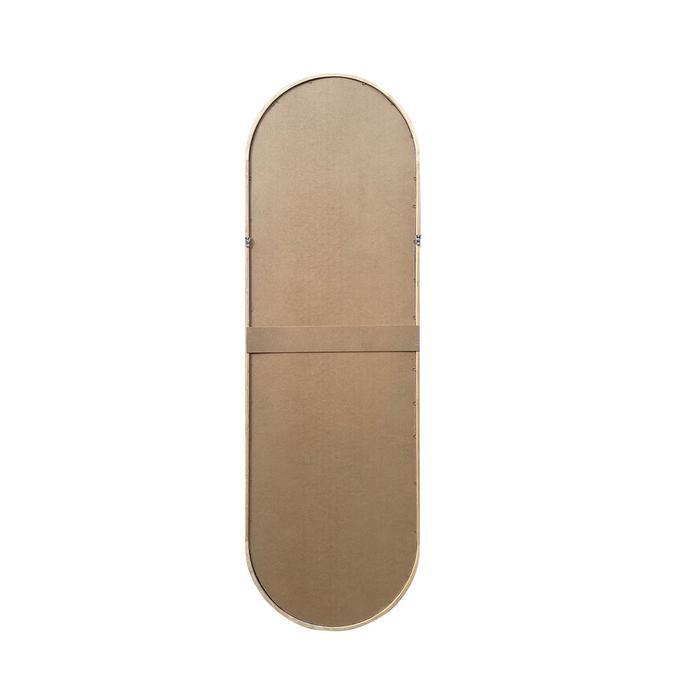 Informa 50X100 cm Cermin Dinding Wooden Oval Kaca Rias Dekorasi Ruangan Pantulan Diri Cermin Gantung