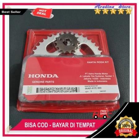 Gear Set Megapro New ORI Gear Set KYE Verza 150 Original Gir Paket Rantai New Verza Sonic 150