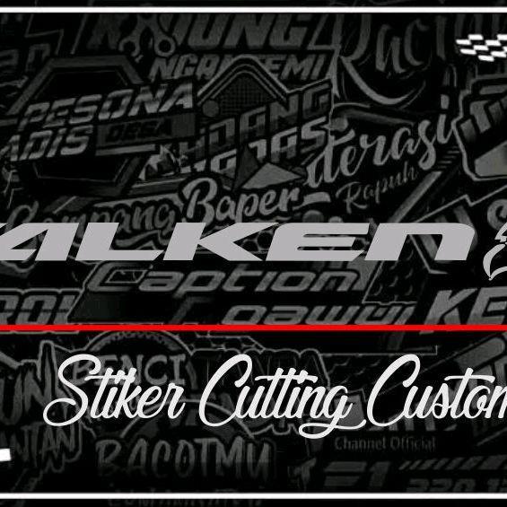 STIKER CUTTING LOGO TIMBUL FALKEN BISA CUSTOM BUAT KACA MOBIL CAR PROMO