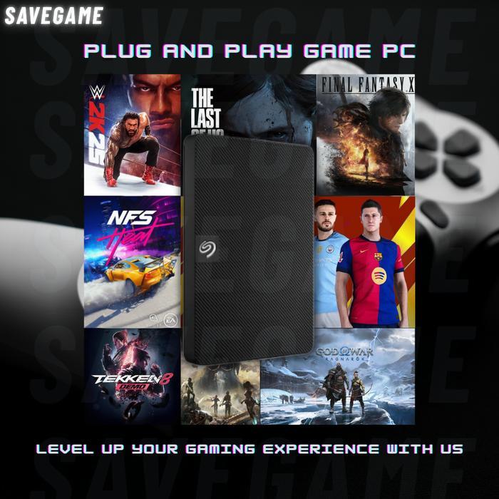 HDD Eksternal Full Game PC 320GB 500GB 1TB Tampilan PS4 & PS5 Colok Langsung Main