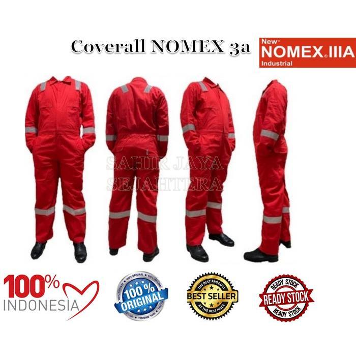 Coverall NOMEX 3A Original Wearpack Nomex IIIA 3A Coverall Fire Retardant Original Safety Nomex