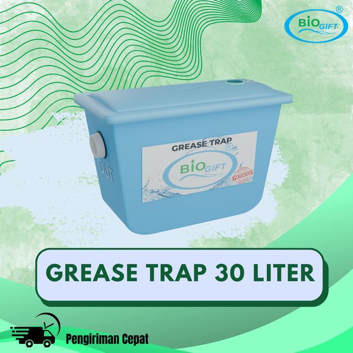 BEST SELLER GREASE TRAP 30 LITER - BIRU, PERANGKAP MINYAK GREASE