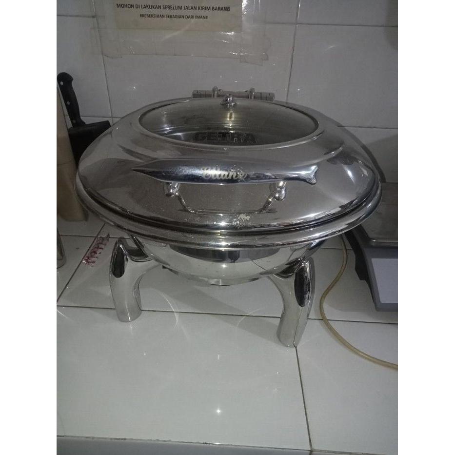 GETRA Hydraulic Chafing Dish F1018-L / F1018-B / F1018 Full Set Chafing Dish Buffet Kapasitas 6