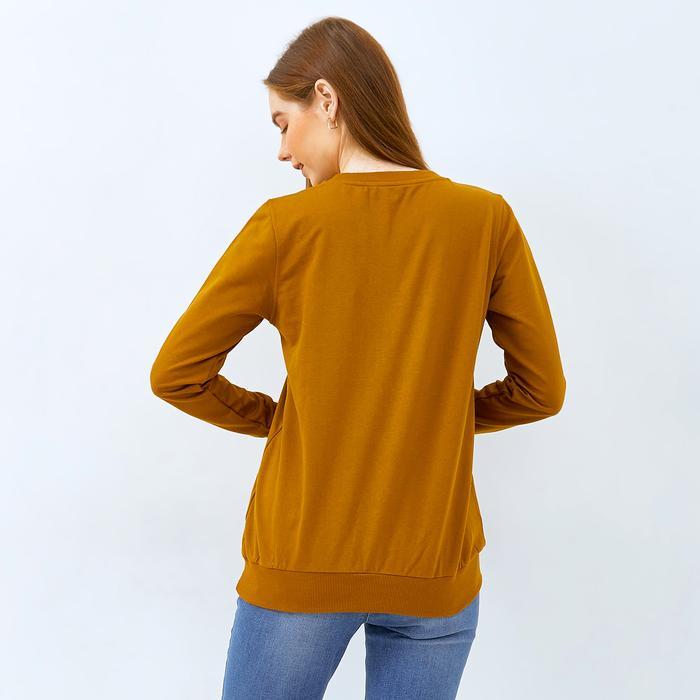 C2 Mazuka Brown Sweater Wanita