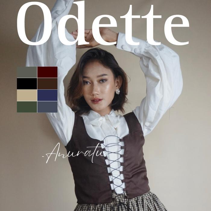 ODETTE Vest Tali Wanita Vintage aestheticAnuratu store official