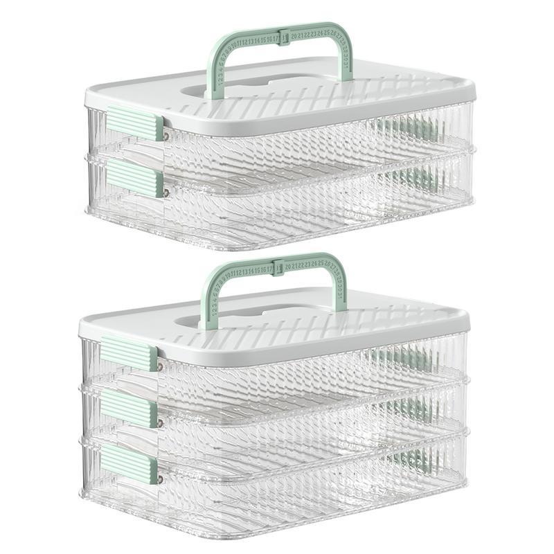 Ham And Cheese Container For Fridge Meat Container Fridge Dumpling Storage Box Fresh-keeping Large C