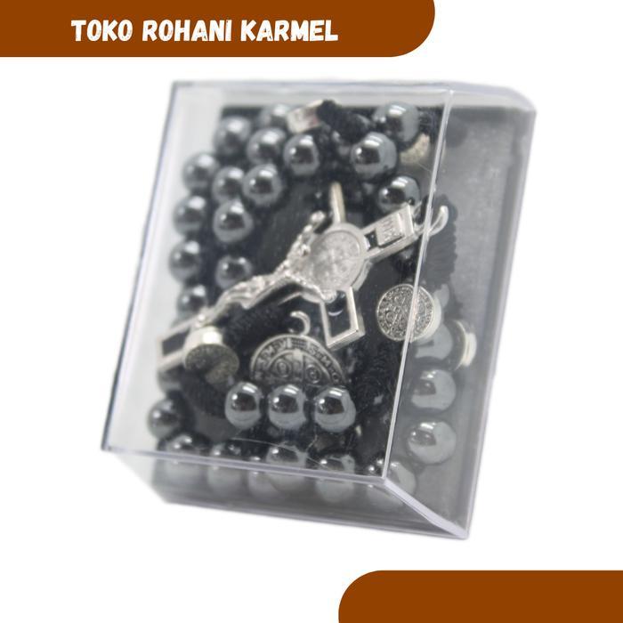 Rosario Italy (Batu Blustin) 8 Mm / Rosario Katolik / Kalung Rosario Katolik / Rosario Premium /