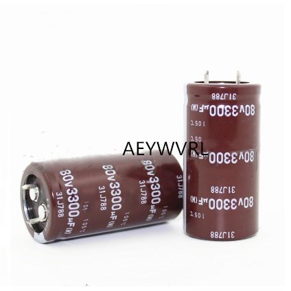 12PCS-2PCS Electrolytic Capacitor 3300UF 80V 80V3300UF 25*40MM