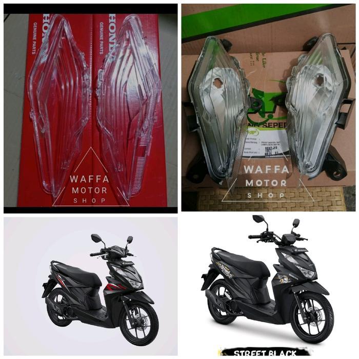 reflektor + mika kaca lampu sen sein riting depan beat new led deluxe/street led 2020 2021 2022 2023
