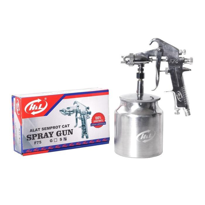 H&L Tabung Bawah F75S Spray Gun Semprot Cat 75 S