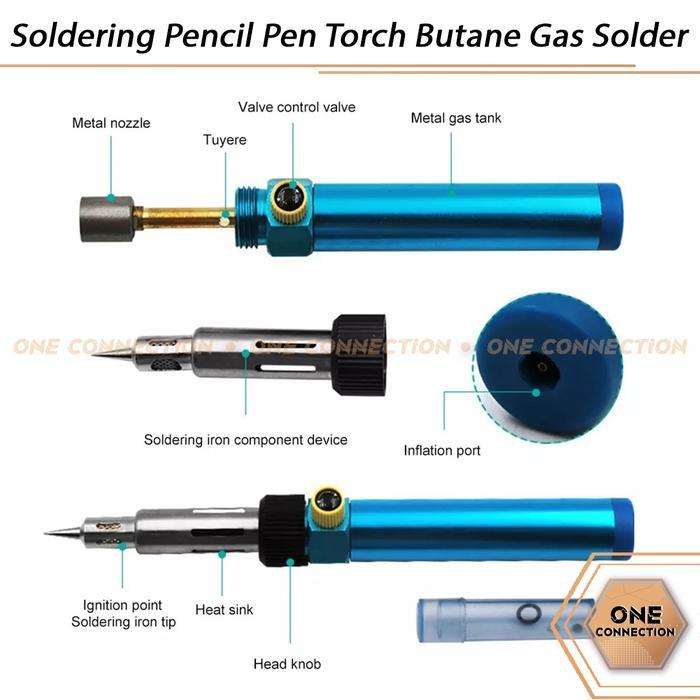 Soldering Pencil Pen Torch Butane Gas Solder Solder Api Mini Torch Gas #Gratisongkir