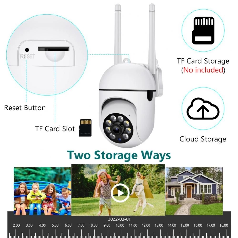 YCC365 Plus Wifi Camera Outdoor AI Human Detect Wireless Surveillance Camera Security Protection