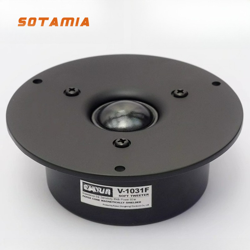 SOTAMIA 1PCS 4 Inch Tweeter 6 Ohm 60W Dome Anti Magnetic Fever Grade HIFI Vocal Speaker Home Theater