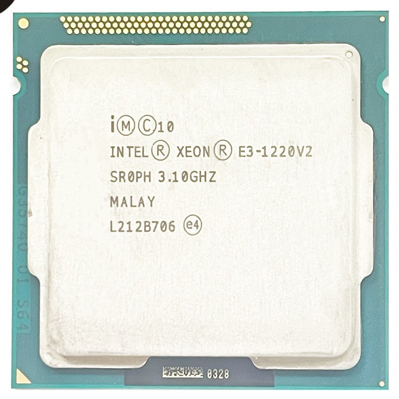 Intel Used Xeon E3 1220 v2 E3-1220v2 E3 1220 v2 Quad-Core 3.1 GHz 69W CPU Processor L3/8M LGA 1155