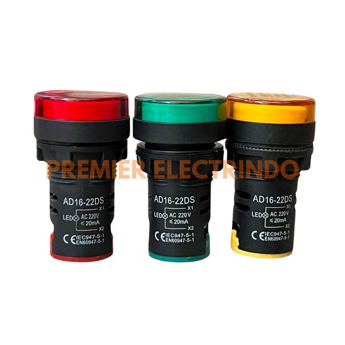 PAKET PANEL BOX INDOOR 1mm + LAMPU PILOT ( MERAH , KUNING , HIJAU ) - Box Panel Listrik dan Lampu