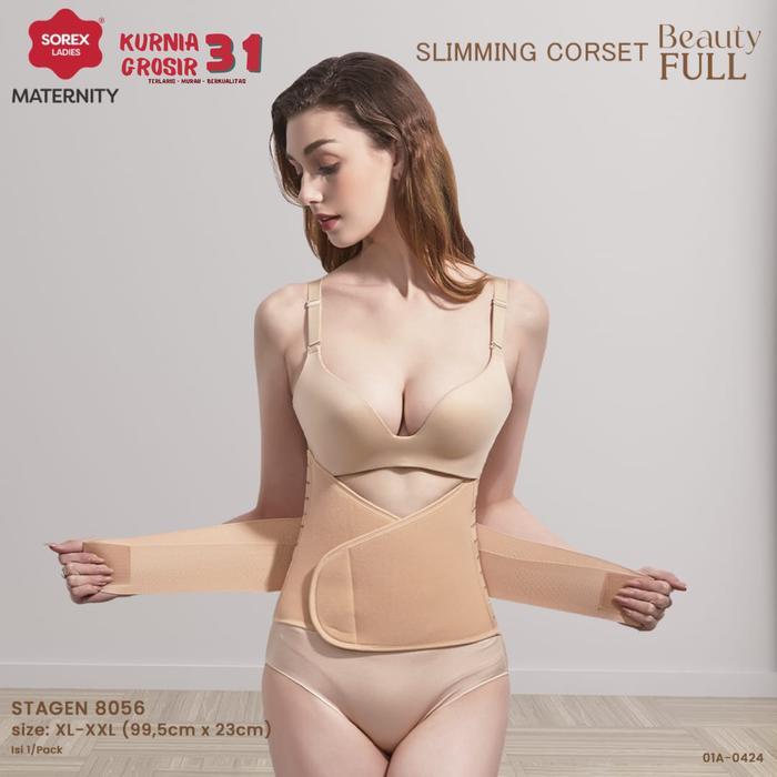 Korset Sorex 8056 Korset Pelangsing Xl-Xxl / Pengecil Perut Setelah Melahirkan Wanita