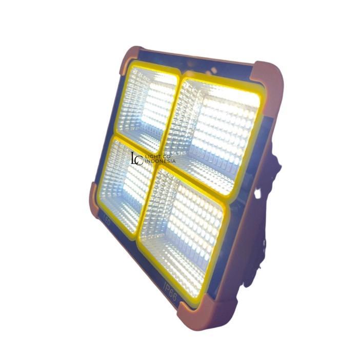Lampu sorot solar panel led portable / portable emergency solar panel