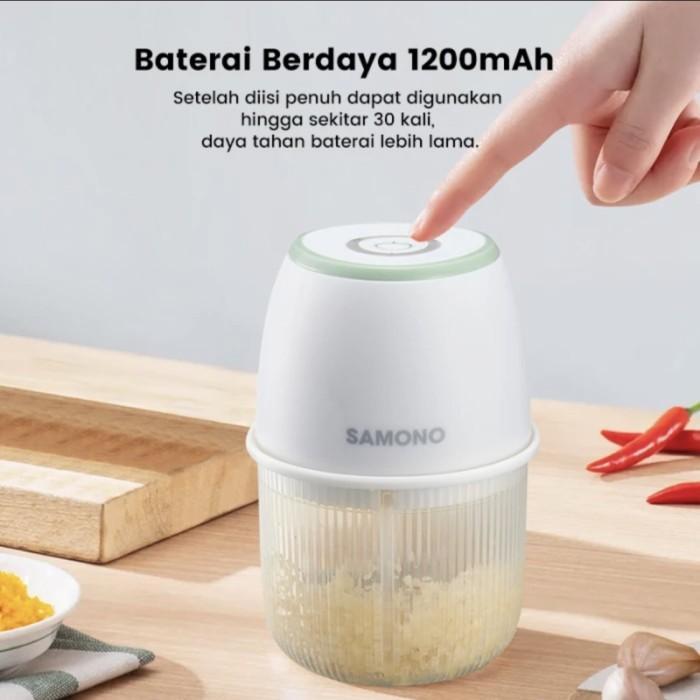 Samono Mini Food Processor Sw- L5 Blender Bumbu Charge Choper Mini Populer