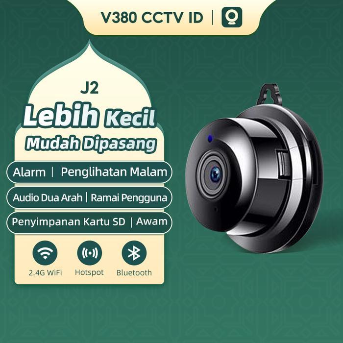 EksklusifV380 J2 CCTV Mini Tersembunyi Kamera pengawas Rumah Tanpa Baterai dalam Sambung Listrik