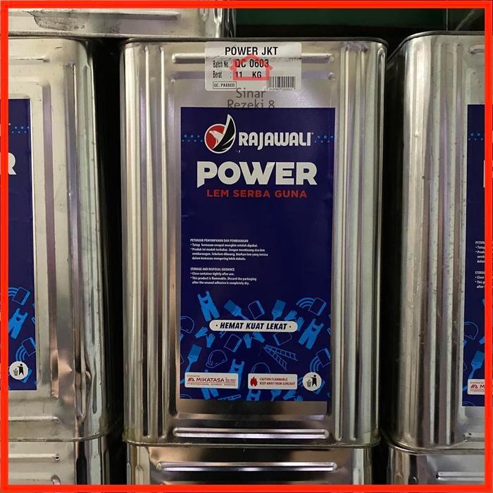 Lem Power Rajawali BLEK 10 kg / Lem Kuning HPL Edging Serbaguna Kuat .