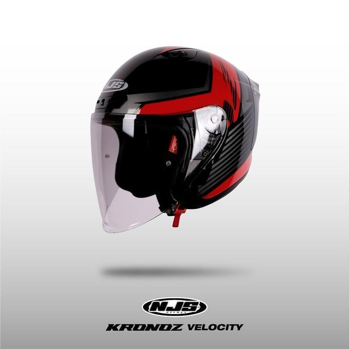 NJS Kronoz Velocity - Helm Half Face NJS Kronoz NJS Kronoz Velocity Kronoz Motif NJS ORI SNI