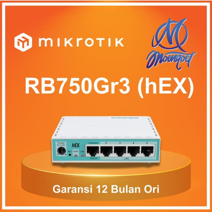 Terlaris Mikrotik Rb750Gr3 Hex 5 Port Gigabit