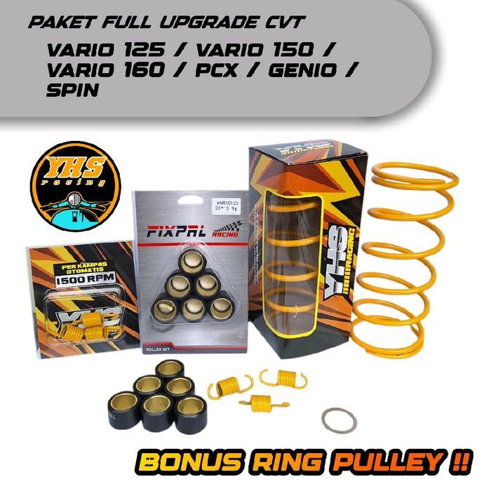 Paketan Kirian Cvt Vario 125 Vario 150 Old New Led Vario 160 Pcx Genio + Roller + Sentri + Ring