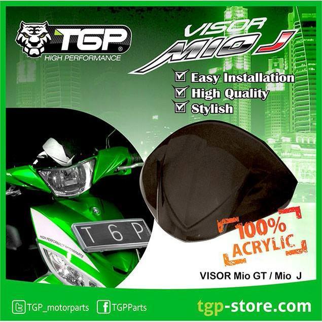 VISOR YAMAHA MIO J MIO GT 115 AKSESORIS TGP HITAM ACRYLIC