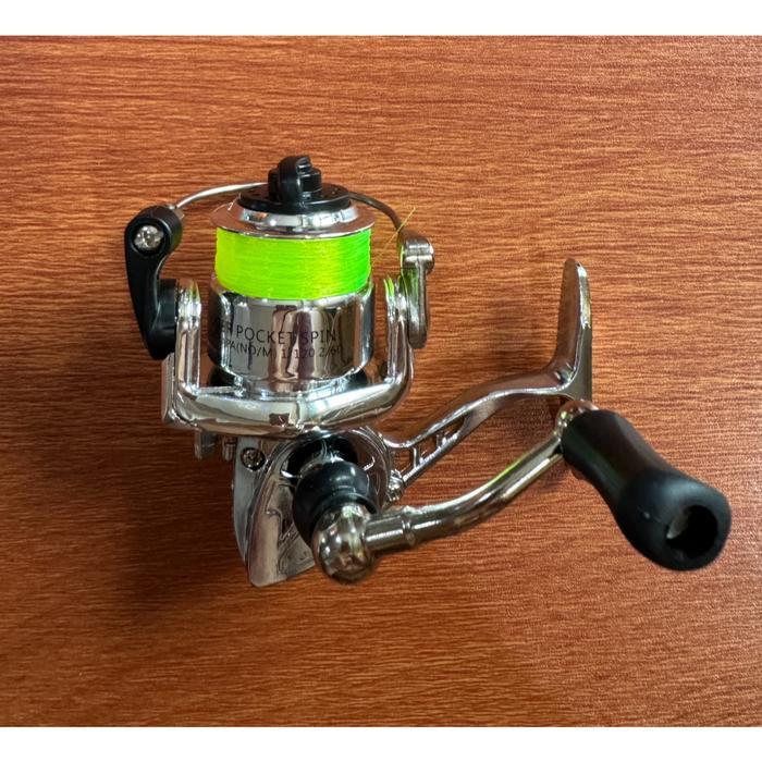 Reel Pancing Mini Untuk Joran Pena Pen Spinning Uk 100 Termasuk Senar Cocok Untuk Semua Joran