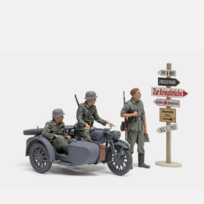 35384 TAMIYA 1/35 GERMAN KS600 MOTORCYCLE & SIDECAR