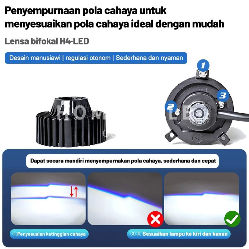 Mini Projector H4 Lampu Led Mobil H4 45 Watt Lampu Led Y7d H4