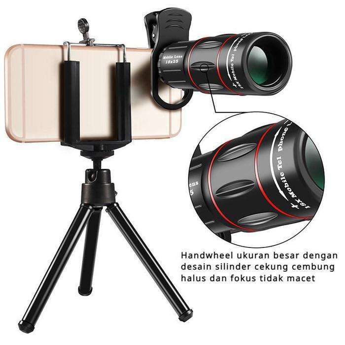 CODLensa Apexel 18x25 Tele Zoom Apexel 28x Zoom Lensa TeleZoom Hp Lens Monocular Mobile Phone Camera