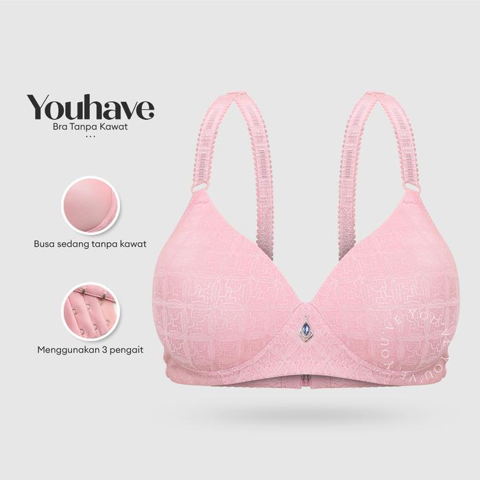 Tally - Bh Wanita Bra Wanita Busa Tipis Tanpa Kawat 100075