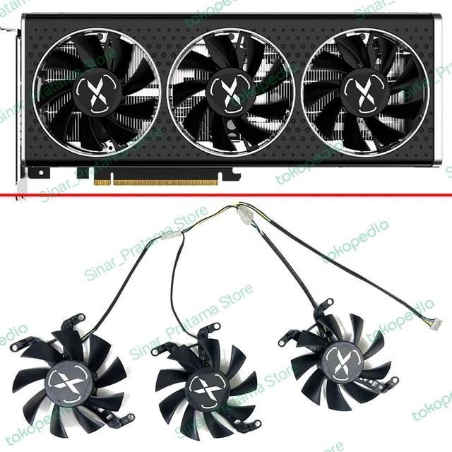 FAN KIPAS VGA XFX RX 6650 6600 XT SPEEDSTER QICK 308 75MM 4PIN FORSALE