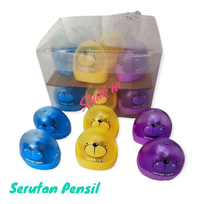 (24 pcs 1 pack) serutan pensil JOYKO/ rautan pensil murah