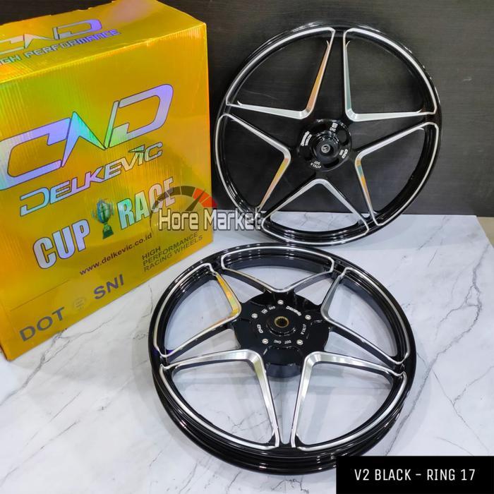VELG DELKEVIC X1 V2 RING 17 VARIO 125 / 150 - MIO SPORTY / MIO J / SOUL / SMILE 115 R17 BINTANG RACI