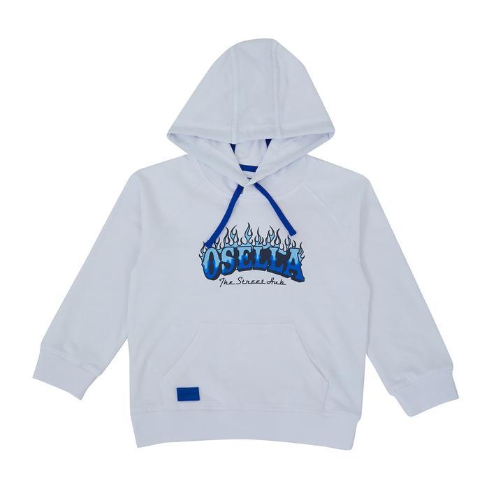 Osella Kids Street Collection Hoodie In White 2211400101 Hoodie Anak Laki Laki
