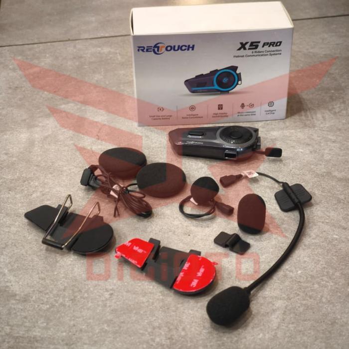 Intercom Bluetooth Retouch X5 Pro Mesh Interkom BluetoothHelmUniversal